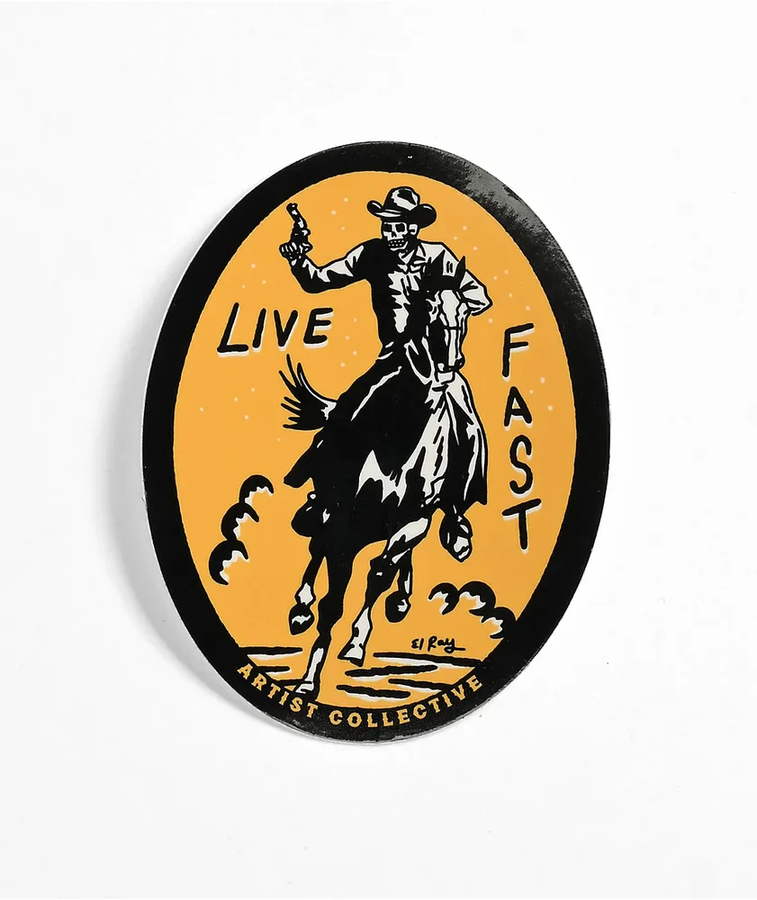 Artist Collective Live Fast Cowboy Sticker