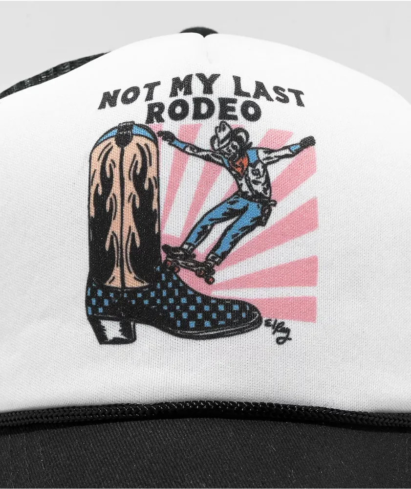 Artist Collective Rodeo Skate Black & White Trucker Hat