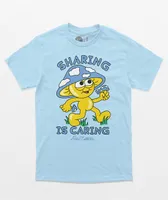 Artist Collective Sharing Is Caring Blue T-Shirt