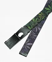 Artist Collective Weed Reversable Green & Purple Web Belt