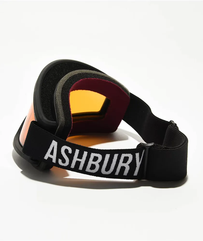 Ashbury Day Vision Black & Amber Snowboard Goggles