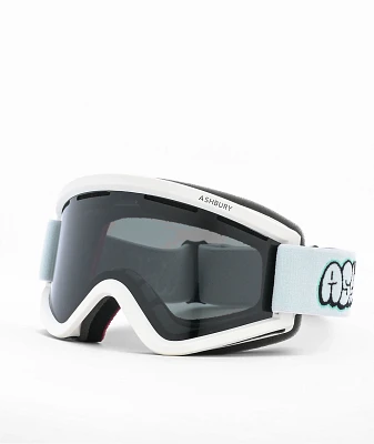Ashbury Tag White Snowboard Goggles