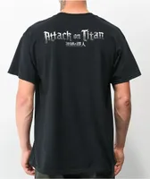 Attack On Titan Group 2 Black T-Shirt