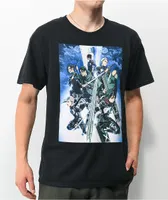 Attack On Titan Group 2 Black T-Shirt