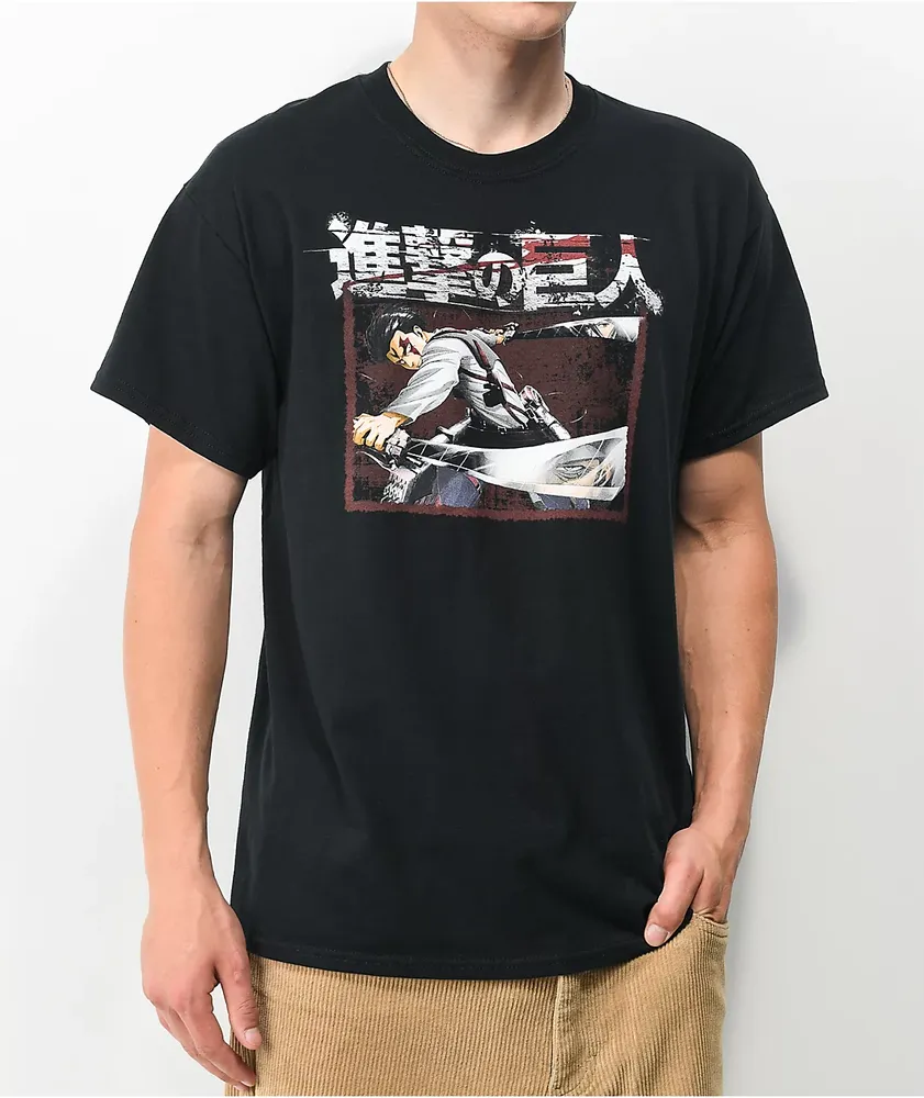 Attack On Titan Sword Black T-Shirt