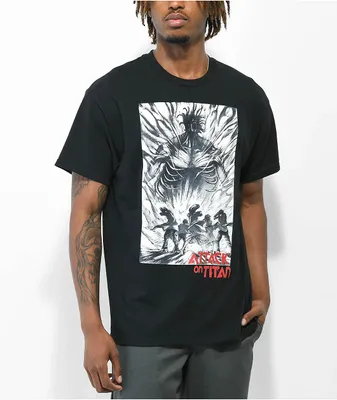 Attack On Titan Titan Powers Black T-Shirt