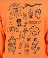 Autumn Flash Sheet Orange Long Sleeve T-Shirt