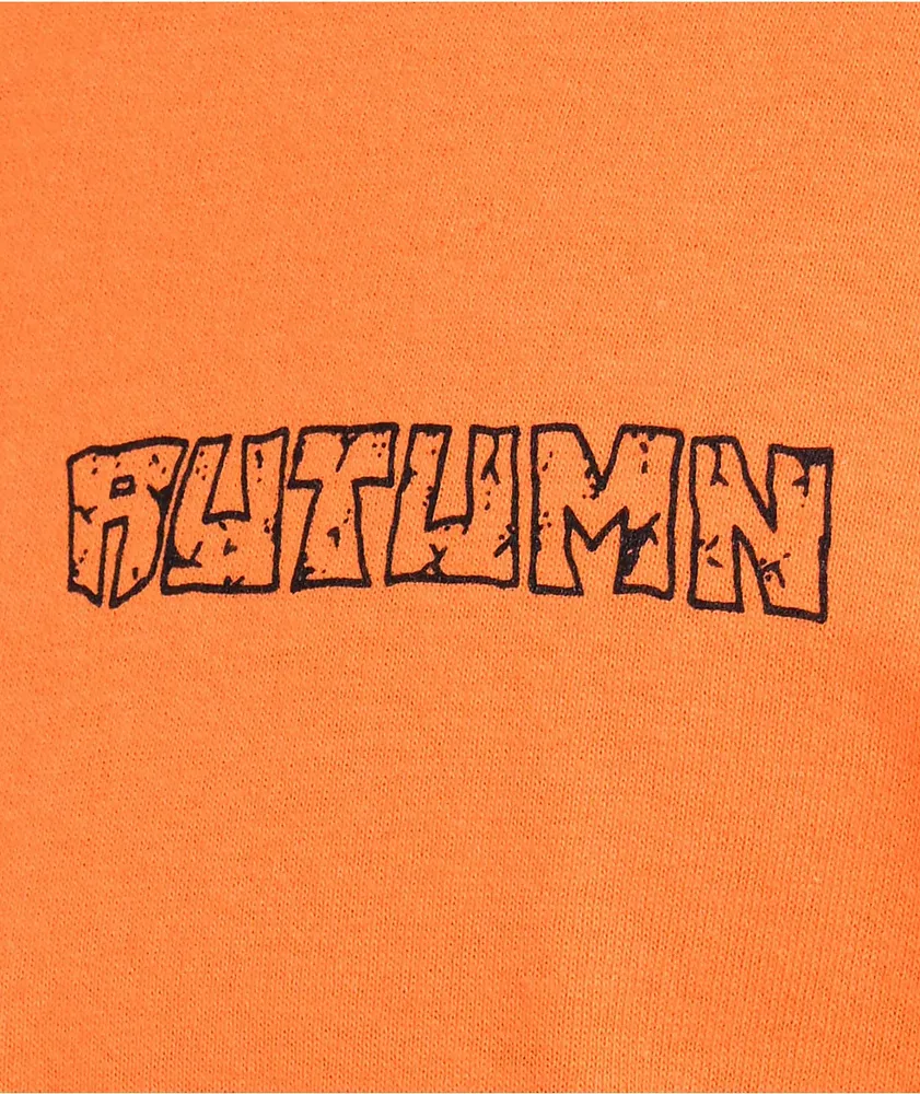 Autumn Flash Sheet Orange Long Sleeve T-Shirt