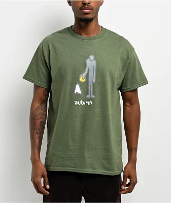 Autumn Game On Green T-Shirt