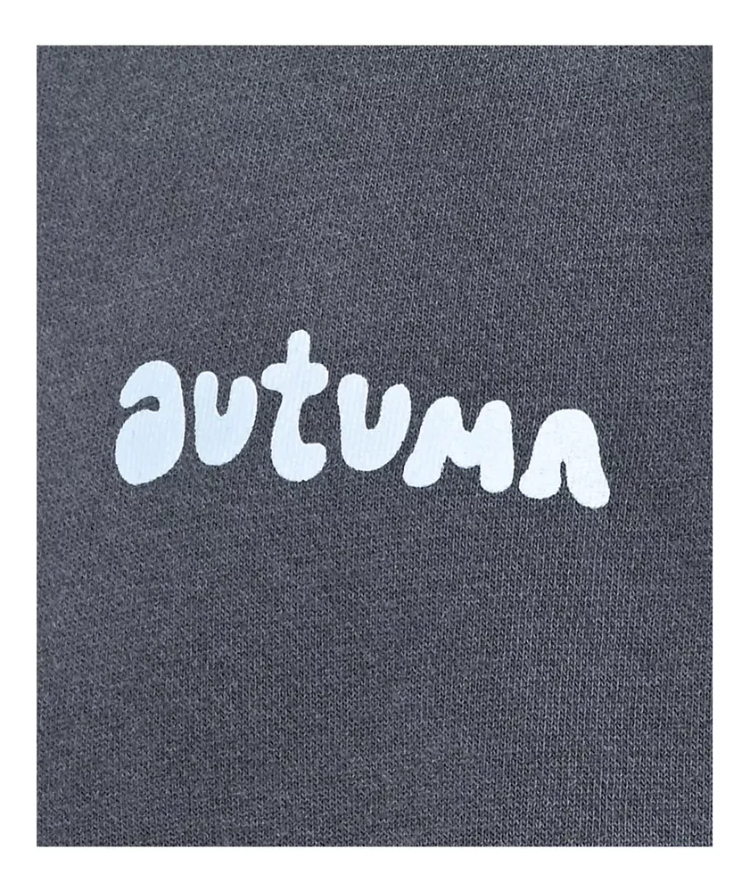 Autumn Peak Plant Grey Crewneck Sweatshirt 