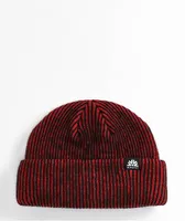 Autumn Shorty Double Roll Red Corduroy Beanie