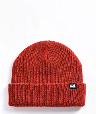 Autumn Simple Fit Burnt Henna Red Beanie
