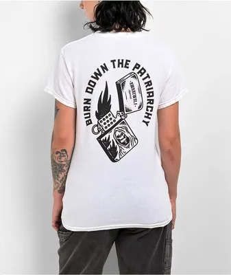 Awarewolf Burn Down White T-Shirt