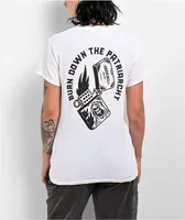 Awarewolf Burn Down White T-Shirt