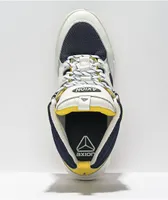 Axion Genesis Mid Navy, White, & Yellow Skate Shoes