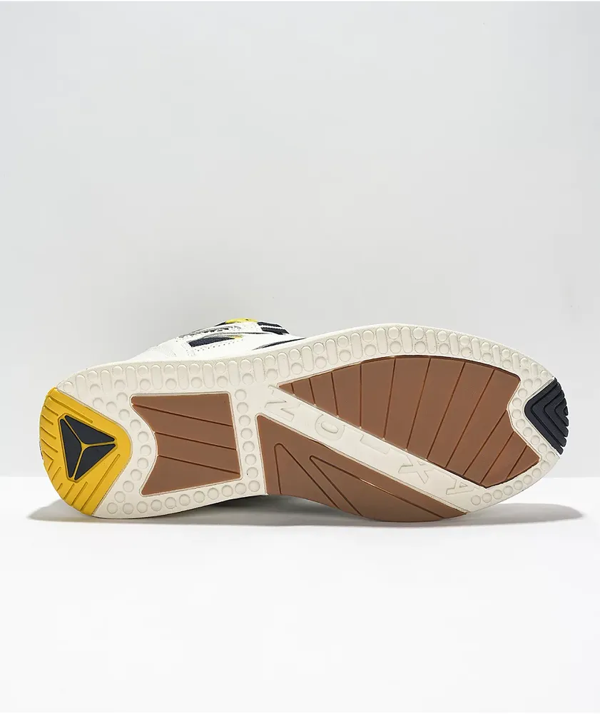 Axion Genesis Mid Navy, White, & Yellow Skate Shoes