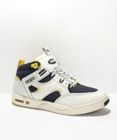 Axion Genesis Mid Navy, White, & Yellow Skate Shoes