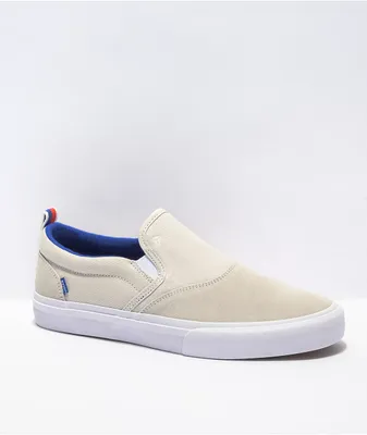 Axion Rue Off White Slip-On Skate Shoes