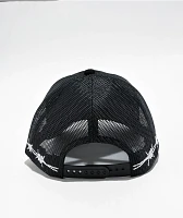 BGK Murder She Wrote Black Suede Trucker Hat