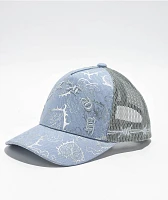 BGK Murder She Wrote Grey Radioactive Trucker Hat