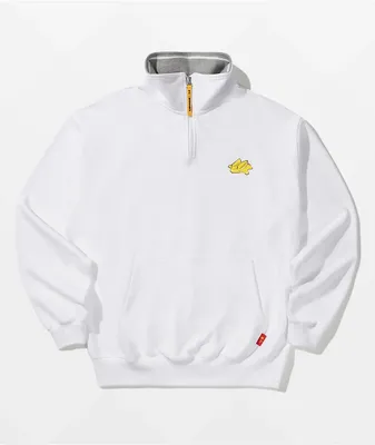 BTS x McDonald's Melting White Quarter Zip Sweatshirt