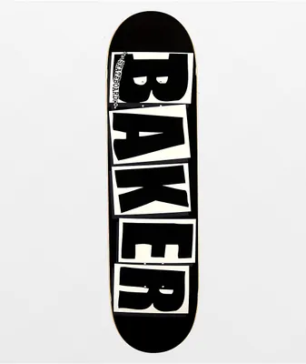 Baker Brand Logo Black & White 8.25" Skateboard Deck