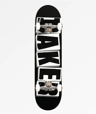 Baker Brand Logo Black 8.25" Skateboard Complete