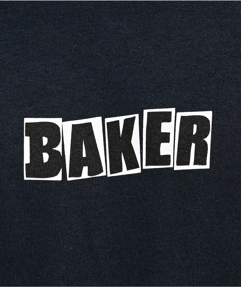 Baker Brand Logo Navy Long Sleeve T-Shirt