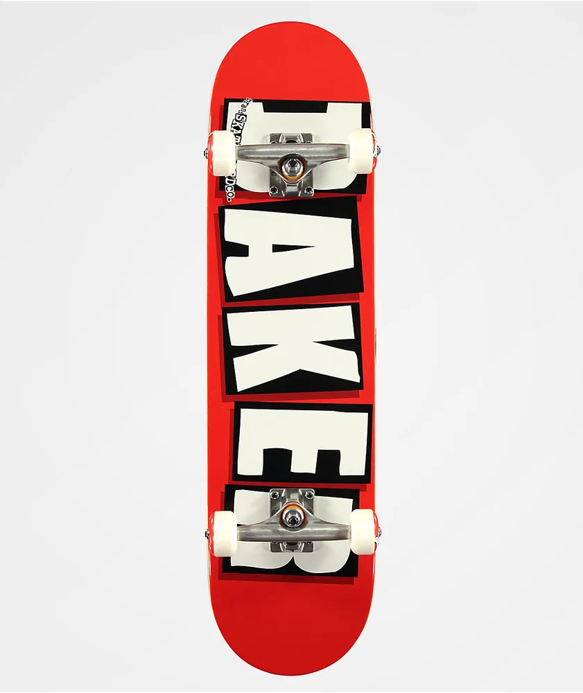 Baker Brand Logo Red 8.0" Skateboard Complete