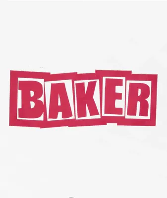 Baker Brand Logo Red Sticker