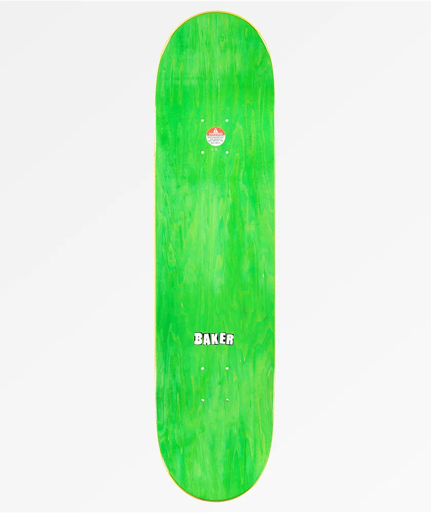 Baker Brand Logo White & Red 8.0" Skateboard Deck