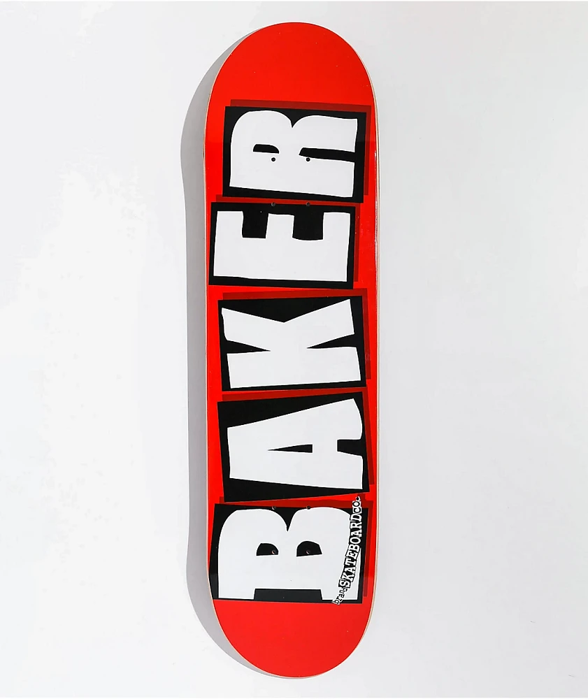 Baker Brand Logo White 8.25" Skateboard Deck