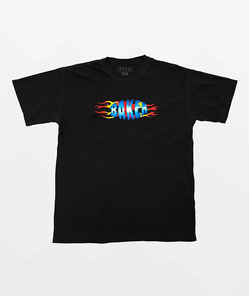 Baker Flames Black T-Shirt