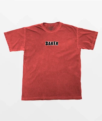 Baker Logo Red Wash T-Shirt