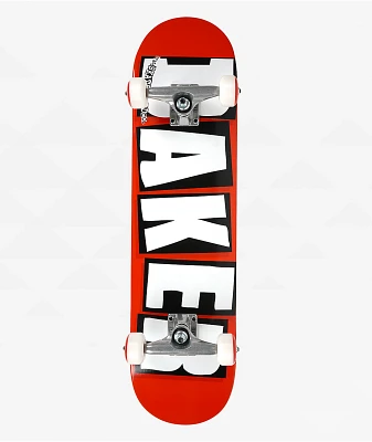 Baker Red & White Logo 7.75" Skateboard Complete