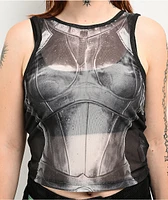 Basic Pleasure Mode Armour Mesh Tank Top