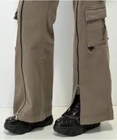 Basic Pleasure Mode Bepop Grey Splitfront Cargo Pants