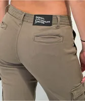 Basic Pleasure Mode Bepop Grey Splitfront Cargo Pants