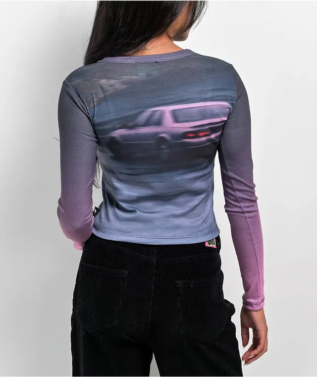 NGOrder Basic Pleasure Mode Drive Through Purple Long Sleeve T-Shirt