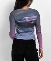 Basic Pleasure Mode Drive Through Purple Long Sleeve T-Shirt