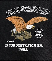 Basswassup Eagle Black T-Shirt