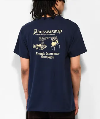 Basswassup Visions Navy T-Shirt