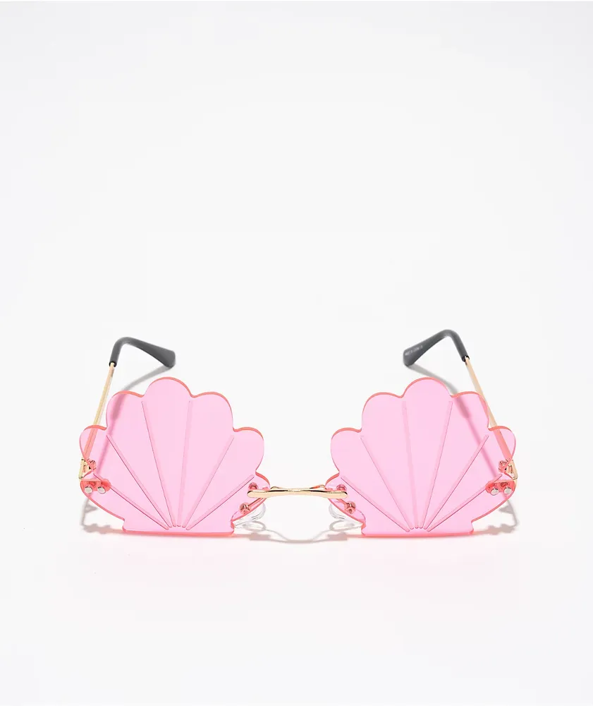 Beachy Pink Seashell Sunglasses