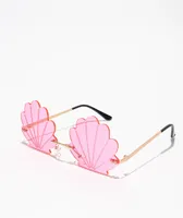 Beachy Pink Seashell Sunglasses