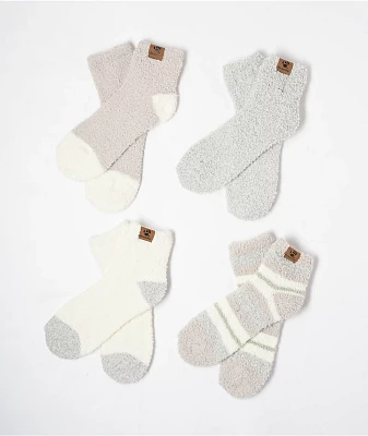 Bearpaw Moonbeam 4 Pack Lounge Ankle Socks