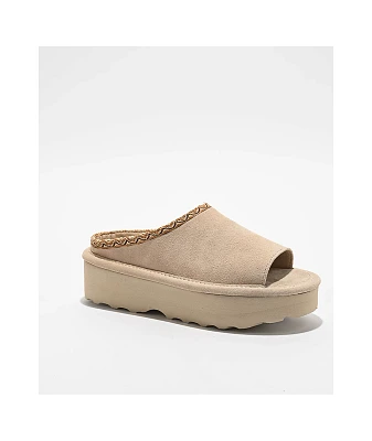 Bearpaw Navigate Camel Platform Slippers