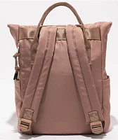 Bearpaw Small Flap Top Mauve Tote Backpack