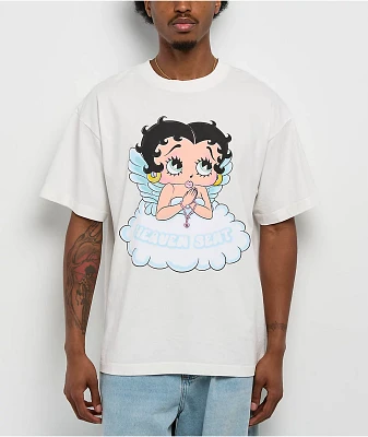 Bella Dona x Betty Boop Angel Betty White T-Shirt