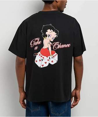 Bella Dona x Betty Boop Take Your Chances Black T-Shirt