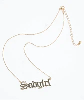 Bella Donna Sadgirl Yellow Gold Choker Necklace